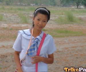 Young Filipino schoolgirl..