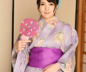 Cute Asian girl Mihono takes..